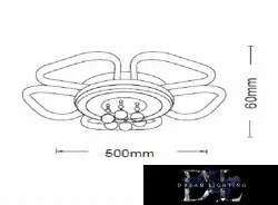 UNIVERSO Stropní svítidlo 50 W 4000 lm 4000 K D500x60 mm bílé