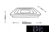 Stropní svítidlo UNIVERSO 64 W 5120 lm CCT 500 × 470 × 60 mm IP20 bílé