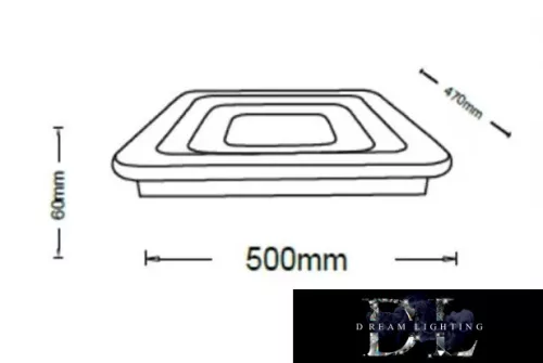 Stropní svítidlo UNIVERSO 64 W 5120 lm CCT 500 × 470 × 60 mm IP20 bílé