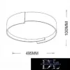 UNIVERSO Stropní svítidlo 46 W 3680 lm 6500 K 495 x 100 mm šedá/zlatá