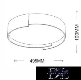 UNIVERSO Stropní svítidlo 46 W 3680 lm 6500 K 495 x 100 mm šedá/zlatá