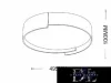 UNIVERSO Stropní svítidlo 46 W 3680 lm 4000 K 495 x 100 mm šedá/zlatá