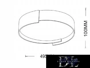 UNIVERSO Stropní svítidlo 46 W 3680 lm 4000 K 495 x 100 mm šedá/zlatá