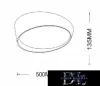 Stropní svítidlo UNIVERSO 46 W 3680 lm 4000 K ∅500 x 135 mm bílá/zlatá
