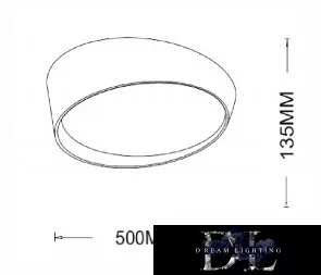 Stropní svítidlo UNIVERSO 46 W 3680 lm 4000 K ∅500 x 135 mm bílá/zlatá
