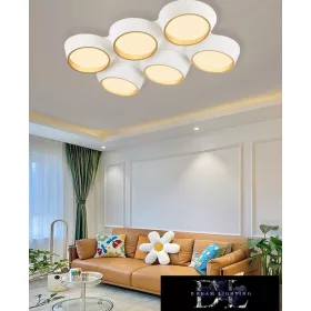   Stropní svítidlo UNIVERSO 120 W 9600 lm 3000 K 860 × 570 × 130 mm bílá/zlatá