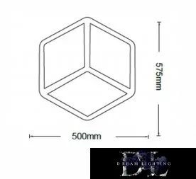 Stropní svítidlo UNIVERSO 37 W 2960 lm CCT 500 × 575 mm bílé