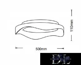 UNIVERSO Stropní svítidlo 38 W 3040 lm CCT D500x110 mm černá