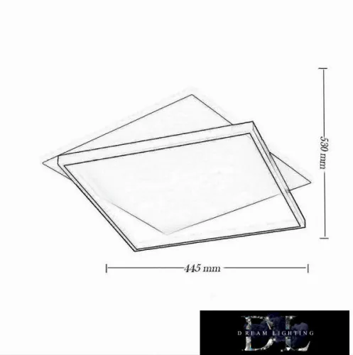 Stropní svítidlo UNIVERSO 39 W 3150 lm CCT se spínačem 445 x 530 mm IP44 bílá/černá