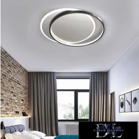   Stropní svítidlo UNIVERSO 36 W 2880 lm CCT se spínačem 540 x 450 mm IP44 bílá/černá