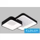 Stropní svítidlo UNIVERSO 58 W 4640 lm CCT černá 725 x 590 x 100 mm