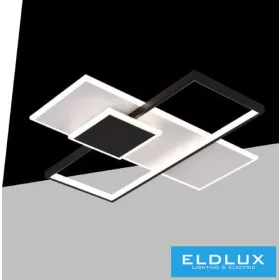   Stropní svítidlo UNIVERSO 46 W 3680 lm CCT kap. 570 x 530 mm IP20 bílá/černá