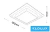Stropní svítidlo UNIVERSO 48 W 3840 lm CCT.kap 550 x 550 x 100 mm IP20 bílé