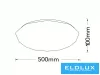 Stropní svítidlo UNIVERSO 60 W 2800 lm CCT.kap 500 × 500 × 100 mm bílé