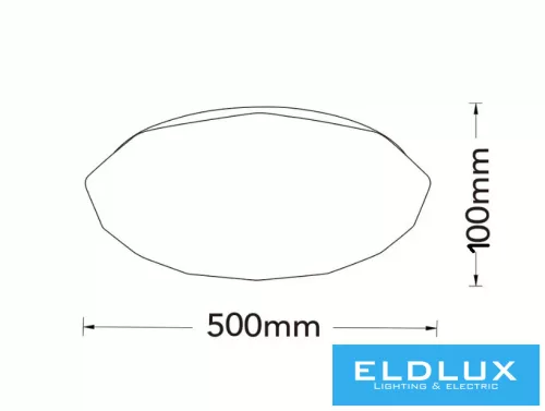 Stropní svítidlo UNIVERSO 60 W 2800 lm CCT.kap 500 × 500 × 100 mm bílé