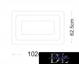 UNIVERSO Stropní svítidlo 123 W 9840 lm CCT 1020 x 625 mm bílá