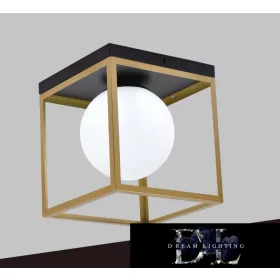  UNIVERSO Stropní svítidlo 1xG9 max.10w 200x200x160mm IP20 Staré zlato