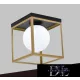 UNIVERSO Stropní svítidlo 1xG9 max.10w 200x200x160mm IP20 Staré zlato
