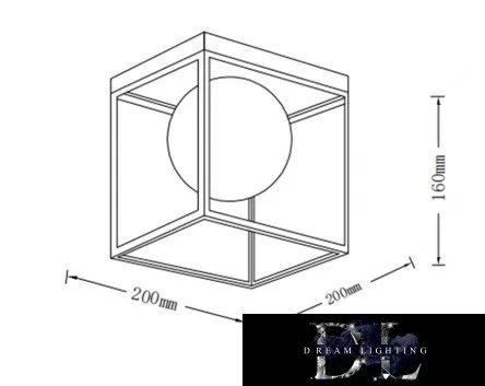 UNIVERSO Stropní svítidlo 1xG9 max.10w 200x200x160mm IP20 Staré zlato