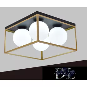   Stropní svítidlo UNIVERSO 4xG9 max. 10 W 400 x 400 x 160 mm IP20 staré zlato
