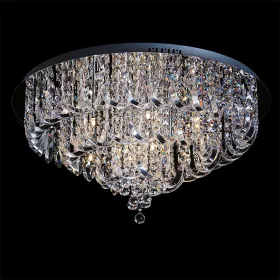 ELDLUX METEOR křišťálová stropní lampa 20×5W NW chrom