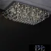 ELDLUX Křišťálová skleněná stropní lampa Chrom LED 24×5W 4000k IP20 1050x700x340mm