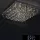 ELDLUX Křišťálová skleněná stropní lampa Chrom LED 25×5W 4000k IP20 850x850x340mm