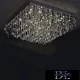 ELDLUX Křišťálová skleněná stropní lampa Chrom LED 25×5W 4000k IP20 850x850x340mm