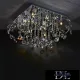 ELDLUX Křišťálová skleněná stropní lampa Chrom LED 8×5W 4000k IP20 500x500x300mm
