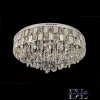 ELDLUX Křišťálová skleněná stropní lampa Chrom LED 22×5W 4000k IP20 ∅800x390mm