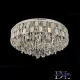 ELDLUX Křišťálová skleněná stropní lampa Chrom LED 22×5W 4000k IP20 ∅800x390mm