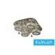 ELDLUX Křišťálová skleněná stropní lampa 36 W 2880 lm CCT.T IP20 500 x 500 x 215 mm Chrom
