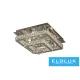 ELDLUX Křišťálová skleněná stropní lampa 54 W 4320 lm CCT.T IP20 500 x 500 x 275 mm Chrom