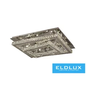   ELDLUX Křišťálová skleněná stropní lampa 84 W 6720 lm CCT.T IP20 900 x 650 x 275 mm Chrom