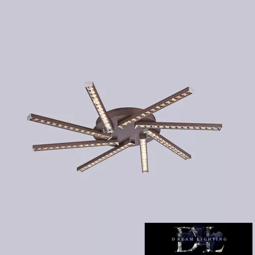 ELDLUX MEMPHIS křišťálová stropní lampa chrom 32W 4000K
