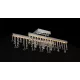ELDLUX GLOSSY křišťálová skleněná stropní lampa chrom 16W 4000K