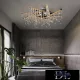 ELDLUX GLOSSY křišťálová stropní lampa chrom 49W 4000K