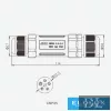 ELDLUX 3pólový otevíratelný kabelový konektor 2,5 mm² IP68