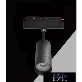   UNIVERSO Magnetický bodový svítidlo na kolejnici DC:48V 14W 1190LM 3000K RA90 IP20 192x144x56mm Černá