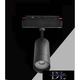   UNIVERSO Magnetický reflektor na kolejnici DC:48V 14W 1190LM 4000K RA90 IP20 192x144x56mm Černý