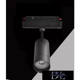   UNIVERSO Magnetický reflektor na kolejnici DC:48V 24W 2280LM 3000K RA90 IP20 213x165x76mm Černý