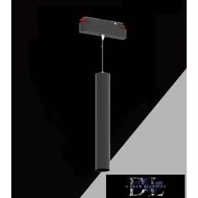  UNIVERSO Magnetický závěsný DC:48V 8W 680LM 3000K RA90 IP20 D41x270mm Černý