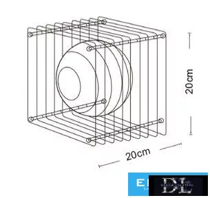 UNIVERSO Nástěnná lampa 1xG9 Max.10w IP20 Zlatá/Bílá 200x200x200mm