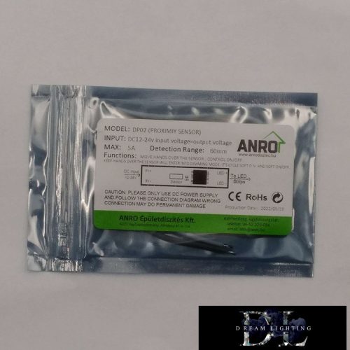 ELDLUX LED ovladač na lištu s bezdotykovým spínačem a stmívačem (DC: 12/24 V 5 A)