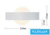 UNIVERSO Nástěnná lampa LED 8 W 600 lm CCT.kap IP20 239 × 123 × 51 mm bílá