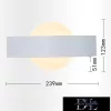 UNIVERSO Nástěnná lampa LED 8 W 400 lm 3000 K IP20 239 × 123 mm bílá