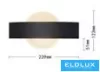 UNIVERSO Nástěnná lampa LED 8 W 600 lm CCT.kap IP20 239 × 123 × 51 mm černá