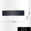 UNIVERSO Nástěnná lampa LED 8 W 400 lm 4000 K IP20 239 × 123 mm černá