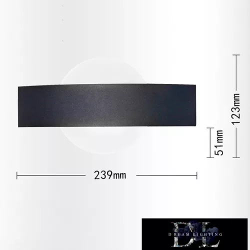 UNIVERSO Nástěnná lampa LED 8 W 400 lm 4000 K IP20 239 × 123 mm černá