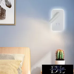   UNIVERSO Nástěnná lampa LED 6 W 240 lm + 150 lm 3000 K IP22 bílá se spínačem